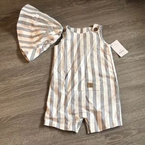 NWT Cat & Jack unisex romper & hat, 9 months